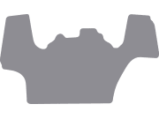 Fußmatte Gummi hellgrau für Ford New Holland Traktor, Serie T4, T4.55–T4.105; ab Bj. 12 Fußmatte Gummi hellgrau für Ford New Holland Traktor, Serie T4, T4.55–T4.105; ab Bj. 12
