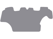 Fußmatte Gummi hellgrau für Ford New Holland Traktor, Serie T6, T6.120–T6.175; ab Bj. 12, mit Autocommand, Automatik Fußmatte Gummi hellgrau für Ford New Holland Traktor, Serie T6, T6.120–T6.175; ab Bj. 12, mit Autocommand, Automatik