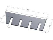 MWS Hackmesser, 350 x 120 x 10 mm, für Tünnissen TS 500 MWS Hackmesser, 350 x 120 x 10 mm, für Tünnissen TS 500