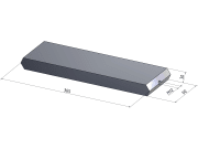 MWS Gegenmesser, 365 x 90 x 30 mm für Tünnissen TS 500/532 MWS Gegenmesser, 365 x 90 x 30 mm für Tünnissen TS 500/532
