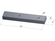 MWS Hackmesser, 220 x 40 x 20 mm, für Tünnissen TS 426-431 MWS Hackmesser, 220 x 40 x 20 mm, für Tünnissen TS 426-431