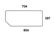 Heckscheibe, klar, links, unten, Siebdruck, für Case IH JX70U-JX1100U, Fiat L60-95, M100-160, Ford New Holland TL70-100, TLA70A-100A, 4635-7635, TM115-190, TS90-115 Heckscheibe, klar, links, unten, Siebdruck, für Case IH JX70U-JX1100U, Fiat L60-95, M100-160, Ford New Holland TL70-100, TLA70A-100A, 4635-7635, TM115-190, TS90-115
