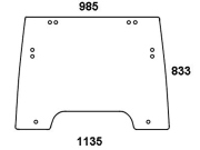 Frontscheibe, grün, ausstellbar, für Case IH MXM120-190, Fiat M100-160, Ford New Holland TM115-190, TS80-115, 6010-6080, 7030-7060 Frontscheibe, grün, ausstellbar, für Case IH MXM120-190, Fiat M100-160, Ford New Holland TM115-190, TS80-115, 6010-6080, 7030-7060