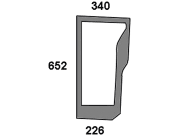 Frontscheibe, grün, unten rechts, Siebdruck, für Case IH JX70U, JX90U, JX1070U-JX1100U, Ford TL70-TL100, 4635-7635, Ford New Holland TLA70A-TLA100A Frontscheibe, grün, unten rechts, Siebdruck, für Case IH JX70U, JX90U, JX1070U-JX1100U, Ford TL70-TL100, 4635-7635, Ford New Holland TLA70A-TLA100A