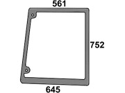 Seitenscheibe, grün, rechts, für Case IH JX70U-JX100U, JX1070U-JX1100U, Ford TL70-100, 4635-7635-, Ford New Holland TL80-100, TLA70A-100A Seitenscheibe, grün, rechts, für Case IH JX70U-JX100U, JX1070U-JX1100U, Ford TL70-100, 4635-7635-, Ford New Holland TL80-100, TLA70A-100A