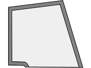 Türscheibe, grün, oben rechts, Siebdruck, für Case IH JX55-JX95-Kabine JX, Ford New Holland TD 55D-TD 95D-Kabine TDD Türscheibe, grün, oben rechts, Siebdruck, für Case IH JX55-JX95-Kabine JX, Ford New Holland TD 55D-TD 95D-Kabine TDD