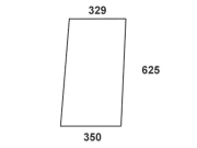 Türscheibe, grün, Drehfenster für MB-Trac 440 766 00 04 Türscheibe, grün, Drehfenster für MB-Trac 440 766 00 04