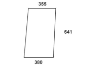 Seitenscheibe, klar, steckbar, für Mercedes-Benz MB-Trac 440 766 01 04 Seitenscheibe, klar, steckbar, für Mercedes-Benz MB-Trac 440 766 01 04