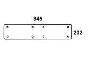 Heckscheibe, klar, unten, Bohrungen 8, für John Deere 940-1850/N, 1550-1850/N, 1950, 2040/N, 2250, 2450, 2650/N, 2850 Heckscheibe, klar, unten, Bohrungen 8, für John Deere 940-1850/N, 1550-1850/N, 1950, 2040/N, 2250, 2450, 2650/N, 2850