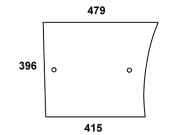 Türscheibe, klar, unten links/rechts, für John Deere 3-Zyl. 940-1850, 1850N, 4-Zyl. 1550-2850, 1850N-2650N Türscheibe, klar, unten links/rechts, für John Deere 3-Zyl. 940-1850, 1850N, 4-Zyl. 1550-2850, 1850N-2650N
