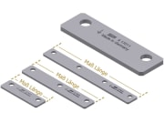 Schumacher Führungplatte blau, 256 x 5 mm, Bohrungen 4 Schumacher Führungplatte blau, 256 x 5 mm, Bohrungen 4