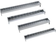 Geflügeltrog Metall für Hennen 75 x 10 cm, 71302 Geflügeltrog Metall für Hennen 75 x 10 cm, 71302