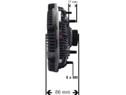 Viskokupplung für Case IH Traktor MX 240, 250, 270; New Holland Traktor TG 255, 285 Viskokupplung für Case IH Traktor MX 240, 250, 270; New Holland Traktor TG 255, 285