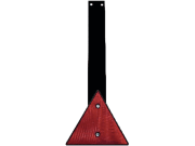 Rückstrahler dreieckig, rot, Höhe 214 mm, mit Pendel aus Kunststoff Rückstrahler dreieckig, rot, Höhe 214 mm, mit Pendel aus Kunststoff