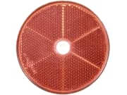Rückstrahler rund, rot, Ø 80 mm, geklebt/geschraubt Rückstrahler rund, rot, Ø 80 mm, geklebt/geschraubt