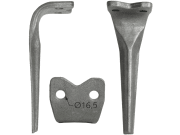Kreiseleggenzinken links/rechts 100 x 285 x 14 mm, Bohrung 16,5 mm, geschraubt für Pegoraro Kreiseleggenzinken links/rechts 100 x 285 x 14 mm, Bohrung 16,5 mm, geschraubt für Pegoraro