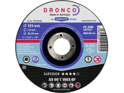 Dronco® Metall-Trennscheibe "AS 60 T Inox-BF Superior" 125 x 1,0 x 22,23 mm, gerade Dronco® Metall-Trennscheibe "AS 60 T Inox-BF Superior" 125 x 1,0 x 22,23 mm, gerade