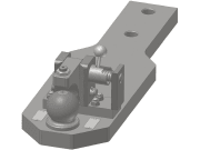 Rockinger Zugependel "RO825L04", Stützlast 3,0 t, D-Wert 82,4 kN für Claas Ares 500, 600 und MF 5000, 6000 Rockinger Zugependel "RO825L04", Stützlast 3,0 t, D-Wert 82,4 kN für Claas Ares 500, 600 und MF 5000, 6000