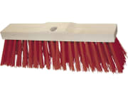 Straßenbesen 35 cm, Elastan, rot, Rücken Holz, verstärkt, mit Bohrung, 2950 Straßenbesen 35 cm, Elastan, rot, Rücken Holz, verstärkt, mit Bohrung, 2950