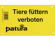 Patura Warnschild "Tiere füttern verboten" Patura Warnschild "Tiere füttern verboten"