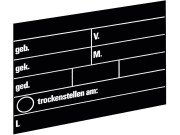 Stalltafel 400 x 300 mm, Kunststoff, schwarz Stalltafel 400 x 300 mm, Kunststoff, schwarz