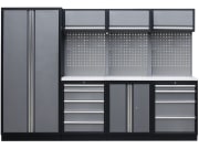 Werkstattschrank "2" mit Edelstahl-Arbeitsplatte, 2.000 x 2.955 mm Werkstattschrank "2" mit Edelstahl-Arbeitsplatte, 2.000 x 2.955 mm