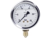 Hücobi Glyzerin-Manometer, Anschluss 1/4" unten, 0 bis 25 bar Hücobi Glyzerin-Manometer, Anschluss 1/4" unten, 0 bis 25 bar