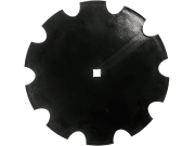 Eggenscheibe 610 x 6 mm, ZB Vierkant, 31 x 31 mm, gewölbt, gezahnt, für Rabe Eggenscheibe 610 x 6 mm, ZB Vierkant, 31 x 31 mm, gewölbt, gezahnt, für Rabe