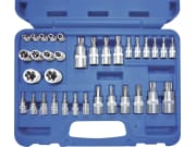 Steckschlüsselsatz 1/4 "; 3/8 "; 1/2 " TX- und E-Profil, 34-teilig Steckschlüsselsatz 1/4 "; 3/8 "; 1/2 " TX- und E-Profil, 34-teilig