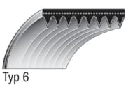 Keilriemen 24 x 490 mm für Fahrantrieb, 10-rillig Keilriemen 24 x 490 mm für Fahrantrieb, 10-rillig
