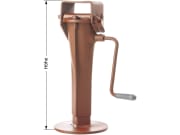Teleskop-Stützfuß Stützlast 4,0 t, Höhe 485 – 685 mm, Hub 200 mm, mit Getriebkurbel Teleskop-Stützfuß Stützlast 4,0 t, Höhe 485 – 685 mm, Hub 200 mm, mit Getriebkurbel