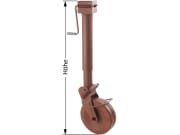 Stützrad Stützlast 2,0 t, Höhe 921 – 1.221 mm, Hub 300 mm, für landwirtschaftliche Anhänger Stützrad Stützlast 2,0 t, Höhe 921 – 1.221 mm, Hub 300 mm, für landwirtschaftliche Anhänger