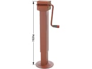 Teleskop-Stützfuß Stützlast 3,0 t, Höhe 610 – 910 mm, Hub 300 mm, mit Getriebekurbel Teleskop-Stützfuß Stützlast 3,0 t, Höhe 610 – 910 mm, Hub 300 mm, mit Getriebekurbel