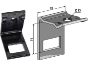 Zinkenhalter "D" für Federzinken 45 x 12 mm, Passender Rahmen 60 x 60 mm, universal Zinkenhalter "D" für Federzinken 45 x 12 mm, Passender Rahmen 60 x 60 mm, universal