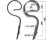 Kultureggenzinken 580 x 12 mm mit Schar für Kultureggenzinken und Grubberstiele Kverneland Kultureggenzinken 580 x 12 mm mit Schar für Kultureggenzinken und Grubberstiele Kverneland
