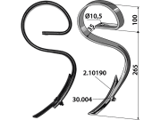 Garezinken 365 x 10 mm "ZJ65" universal Garezinken 365 x 10 mm "ZJ65" universal