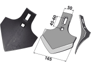 Industriehof® Breitschar "K46" Arbeitsbreite 165 mm Stärke 6 mm für Schwergrubber universal, 101.40.008 Industriehof® Breitschar "K46" Arbeitsbreite 165 mm Stärke 6 mm für Schwergrubber universal, 101.40.008
