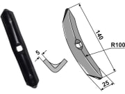 Spitzschar Standard 140 x 25 mm für Rau Spitzschar Standard 140 x 25 mm für Rau