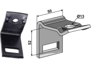 Zinkenhalter "D" für Federzinken 32 x 12 mm, Passender Rahmen 40 x 40 mm, universal Zinkenhalter "D" für Federzinken 32 x 12 mm, Passender Rahmen 40 x 40 mm, universal