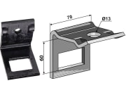 Industriehof® Zinkenhalter "D" für Federzinken 45 x 10 mm, Passender Rahmen 50 x 50 mm für Dal-Bo Industriehof® Zinkenhalter "D" für Federzinken 45 x 10 mm, Passender Rahmen 50 x 50 mm für Dal-Bo