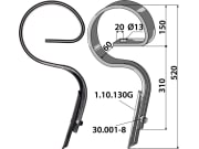 Industriehof® Kultureggenzinken "Jackpot" gerade 520 x 12 mm für universal, 1.1517 Industriehof® Kultureggenzinken "Jackpot" gerade 520 x 12 mm für universal, 1.1517