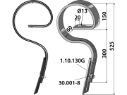 Kultureggenzinken 525 x 12 mm gerade mit Schar für Amazone/BBG, Lemken Kultureggenzinken 525 x 12 mm gerade mit Schar für Amazone/BBG, Lemken