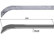 Schwergrubberstiel 375 x 30 x 10 mm für Fendt, Heywang, Rau, Stoll (Dehne) 28 ° Schwergrubberstiel 375 x 30 x 10 mm für Fendt, Heywang, Rau, Stoll (Dehne) 28 °