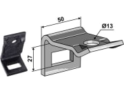 Zinkenhalter "D" für Federzinken 32 x 12 mm, Passender Rahmen 50 x 15 mm, universal Zinkenhalter "D" für Federzinken 32 x 12 mm, Passender Rahmen 50 x 15 mm, universal