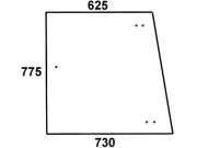 Seitenscheibe, klar, links/rechts, ausstellbar, für Fendt Farmer 610, 611, 612, 614, 615 Seitenscheibe, klar, links/rechts, ausstellbar, für Fendt Farmer 610, 611, 612, 614, 615