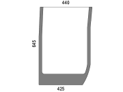 Frontscheibe, grün, unten links, ausstellbar, Siebdruck, für Case IH MXU100-140, Ford New Holland TS100A-S 135A, T8000, Steyr Profi 4100-Profi 6140 Frontscheibe, grün, unten links, ausstellbar, Siebdruck, für Case IH MXU100-140, Ford New Holland TS100A-S 135A, T8000, Steyr Profi 4100-Profi 6140