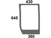 Frontscheibe, grün, unten links, ausstellbar, Siebdruck, für Case IH MXU100-140, Maxxum 100-140, Ford New Holland TS100A-135A, T8000, Steyr 4100-4130, 6115-6140 Frontscheibe, grün, unten links, ausstellbar, Siebdruck, für Case IH MXU100-140, Maxxum 100-140, Ford New Holland TS100A-135A, T8000, Steyr 4100-4130, 6115-6140