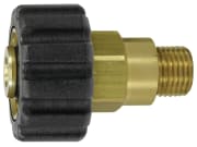 Handverschraubung M 22 IG - M 21 AG, schwarz, 49 mm, mit AG andererseits Handverschraubung M 22 IG - M 21 AG, schwarz, 49 mm, mit AG andererseits