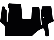Fußmatte Velours für Fendt Geräteträger F 380 GTA Turbo, Bj. 96–03, Fußmatte Velours für Fendt Geräteträger F 380 GTA Turbo, Bj. 96–03,