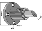 Industriehof® Scheibennabe Ø außen 120 mm, Lochkreis 100 mm, 31-2391 Industriehof® Scheibennabe Ø außen 120 mm, Lochkreis 100 mm, 31-2391